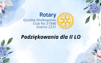 Podziękowania dla II LO