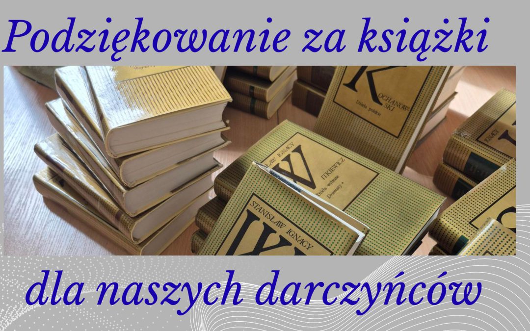 Podziękowania dla Państwa Rymar